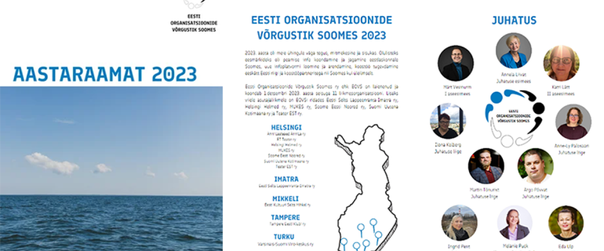 Eesti Organisatsioonide Võrgustik Soomes koostas aastaraamatu