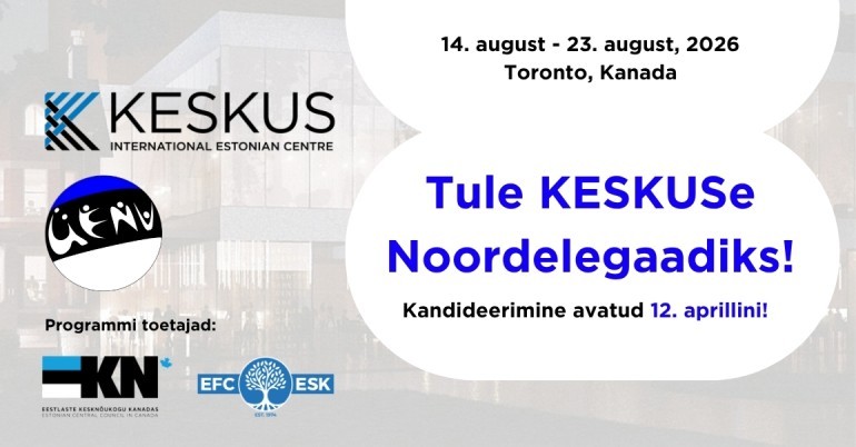 Tule KESKUSe Noordelegaadiks banner