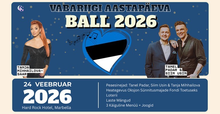 VABARIIGI AASTAPÄEVA BALL 2026 MARBELLAS