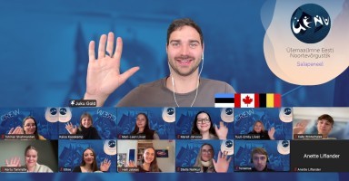 Josh Gold ja noordelegaadid zoomis (screenshot)