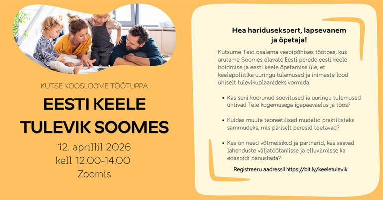 Koosloome töötuba "Eesti keele tulevik Soomes"