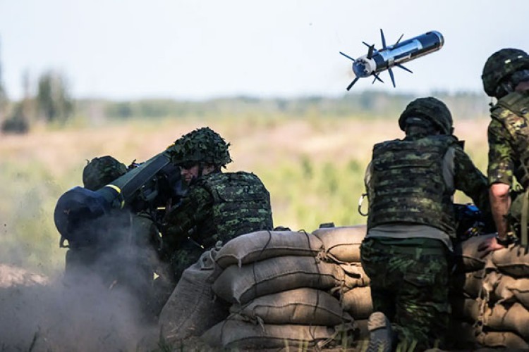 DF members training with the Javelin anti-tank system. Estonia has sent Ukraine Javelin systems as well. Source: Headquarters of the EDF/mil.ee