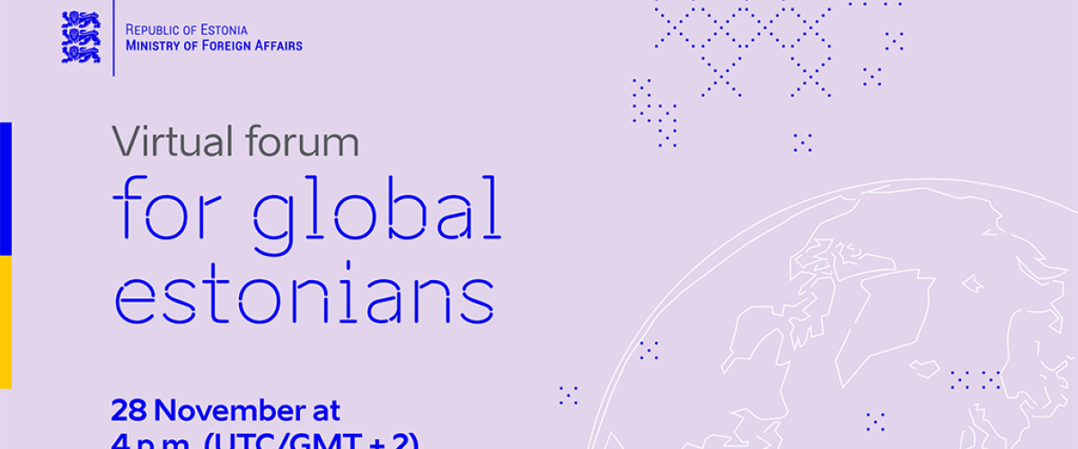 Virtual forum for Estonians around the world will take place on November 28