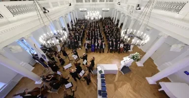 Rahvusülikooli 106. aastapäeva aktus. Autor/Allikas: Andres Tennus
