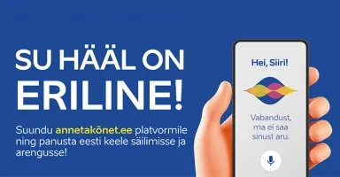 Anneta oma kõnet ja aita säilitada eesti keelt digiajastul